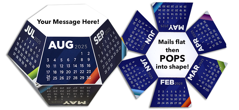 Modern 2025 Pop-Up Calendar