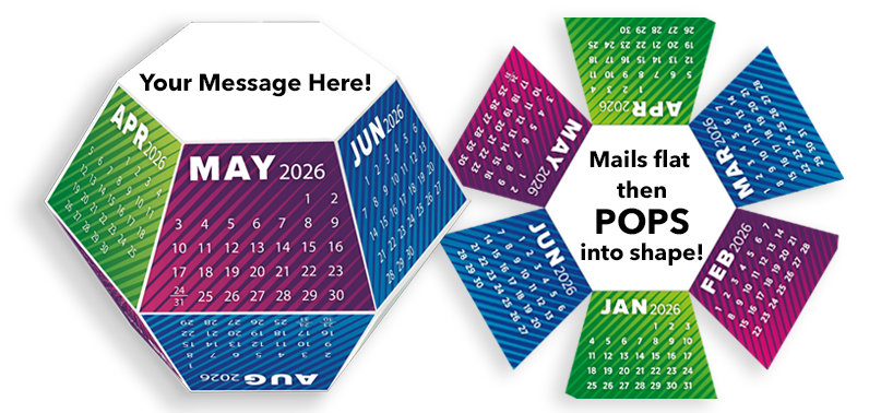 Vibrant 2026 Pop-Up Calendar